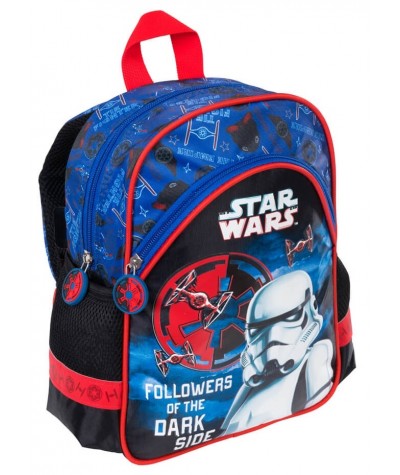 Plecak dla dziecka do przedszkola STAR WARS czarno - niebieski DARK SIDE