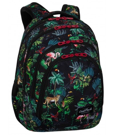 Plecak młodzieżowy dla dziewczyny CoolPack MALINDI dżungla DRAFTER CP