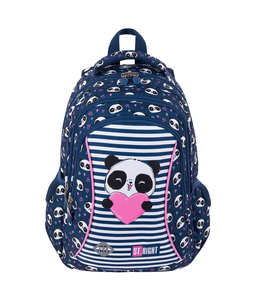 Plecak dla dzieci ST.RIGHT LOVE PANDA szkolny do 1 klasy BP26