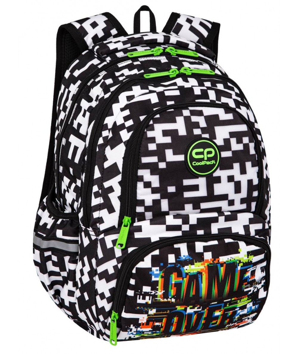 Plecak szkolny z kieszenią termiczną CoolPack GAME OVER piksele SPINER TERMIC 24L
