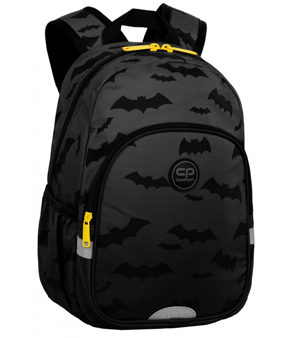 Czarny plecak wycieczkowy nietoperze CoolPack dziecięcy DARKER NIGHT TOBY 10L