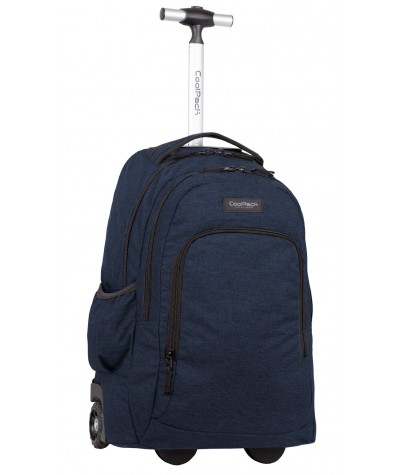 Duży plecak walizka na kółkach dla studenta CoolPack CP SNOW DARK BLUE SUMMIT granatowydenim