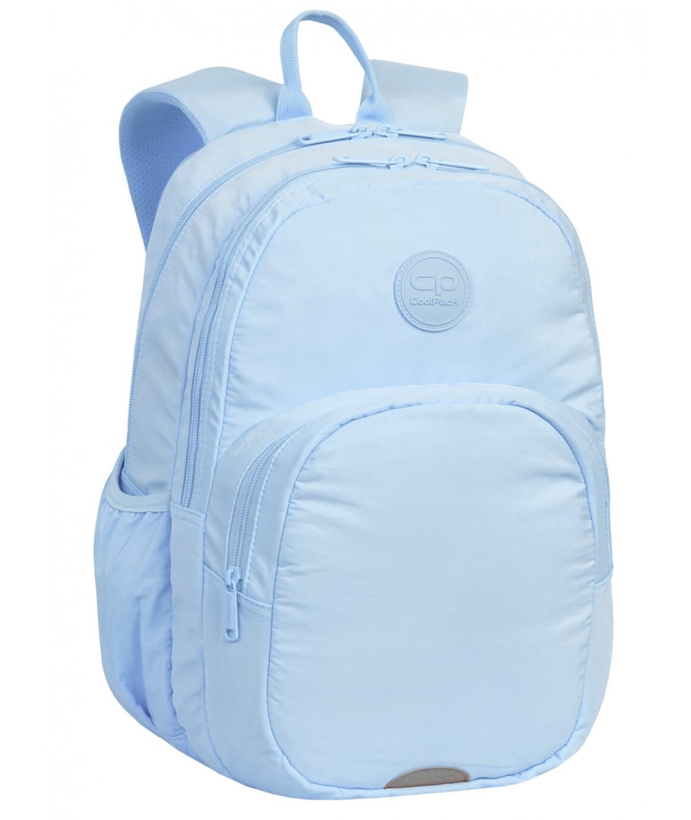 Błękitny plecak szkolny gładki CoolPack PASTEL POWDER BLUE RIDER