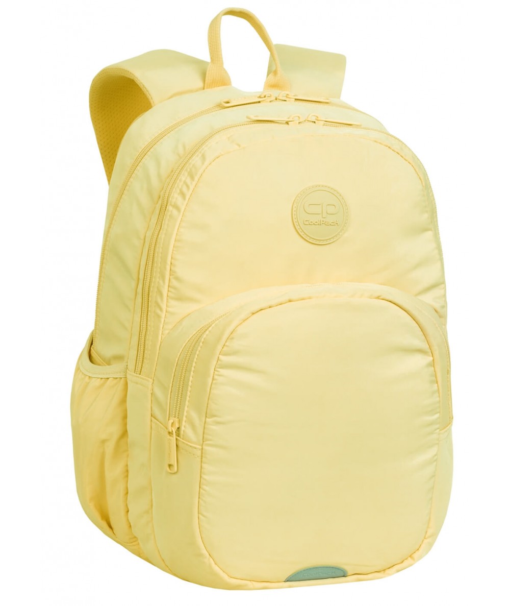 Żółty plecak szkolny gładki CoolPack PASTEL POWDER YELLOW RIDER