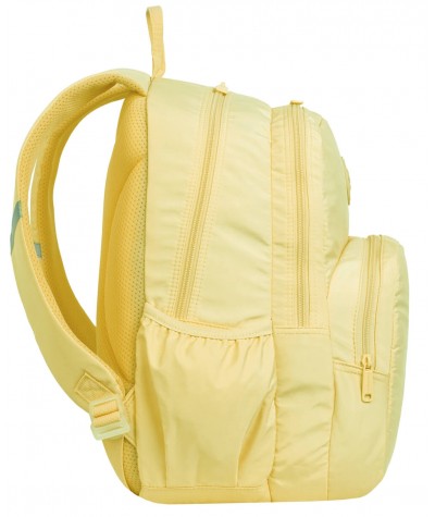 Żółty plecak szkolny gładki CoolPack PASTEL POWDER YELLOW RIDER