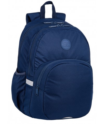 Granatowy plecak szkolny gładki CoolPack dla chłopaka NAVY BLUE RIDER