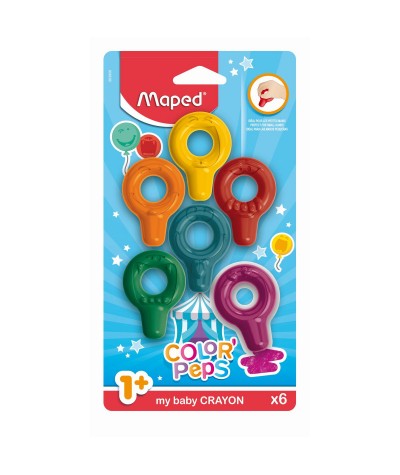 Pierwsze kredki dla dzieci 1+ MAPED BABY COLORPEPS 6 kolorów