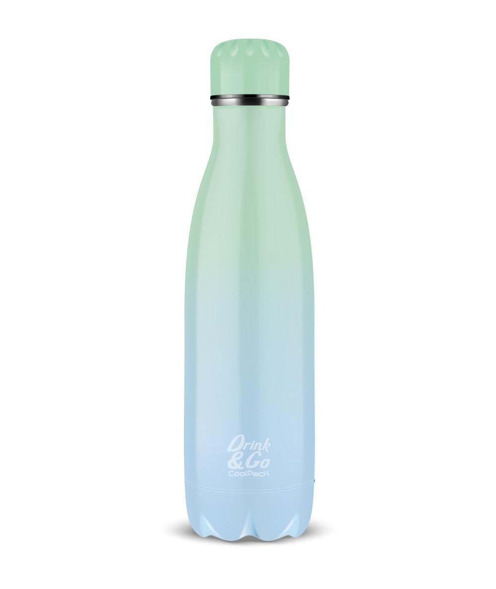 Butelka termiczna metalowa CoolPack 500ml zieleń błękit GRADIENT MOHITO bidon