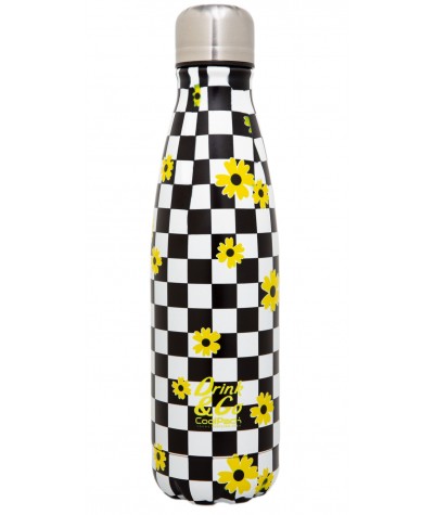 Butelka termiczna szachownica kwiaty CoolPack 500ml CHESS FLOW młodzieżowa
