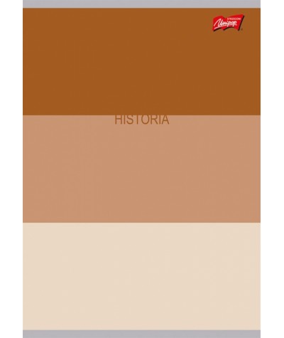 Zeszyt do HISTORII ze ściągą A5 60k. w kratkę Color Stripes brązowy Unipap