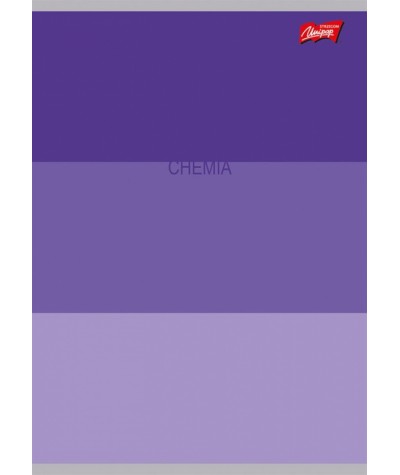 Zeszyt do CHEMII ze ściągą A5 60k. w kratkę Color Stripes fioletowy Unipap