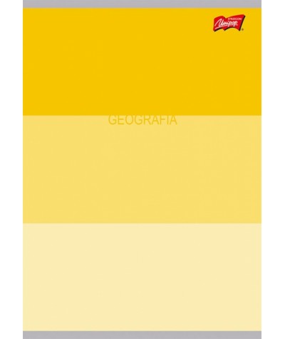 Zeszyt do GEOGRAFII ze ściągą A5 60k. w kratkę Color Stripes żółty Unipap