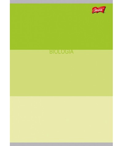 Zeszyt do BIOLOGII A5 60k. w kratkę Color Stripes ze ściągą zielony Unipap