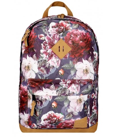 Plecak dla dziewczyny w kwiaty piwonie Paul&Co młodzieżowy Incood 27L Px0