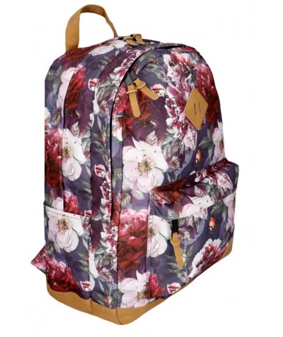 Plecak dla dziewczyny w kwiaty piwonie Paul&Co młodzieżowy Incood 27L Px0