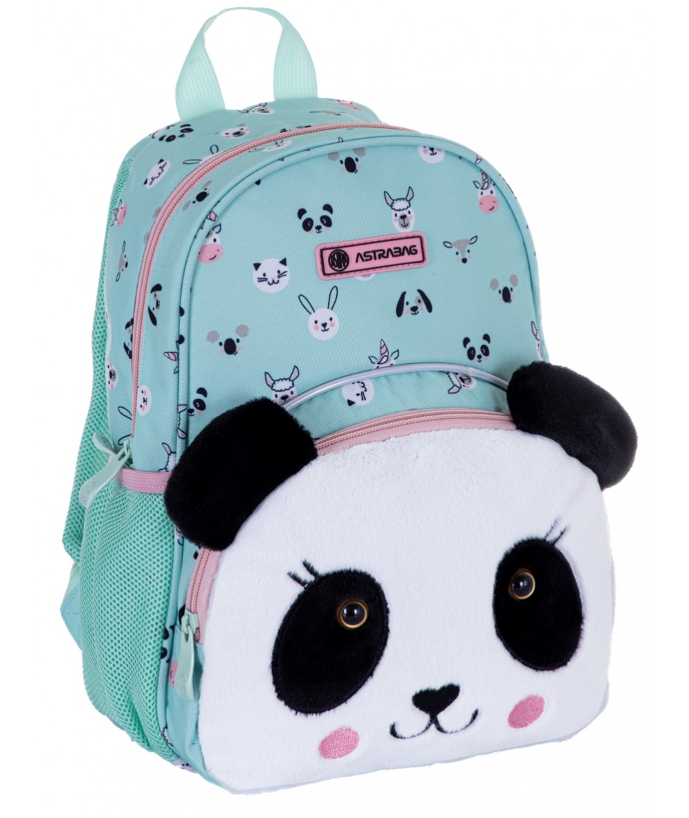 Plecak przedszkolny TEDDY PANDA pluszowy ASTRA na wycieczkę