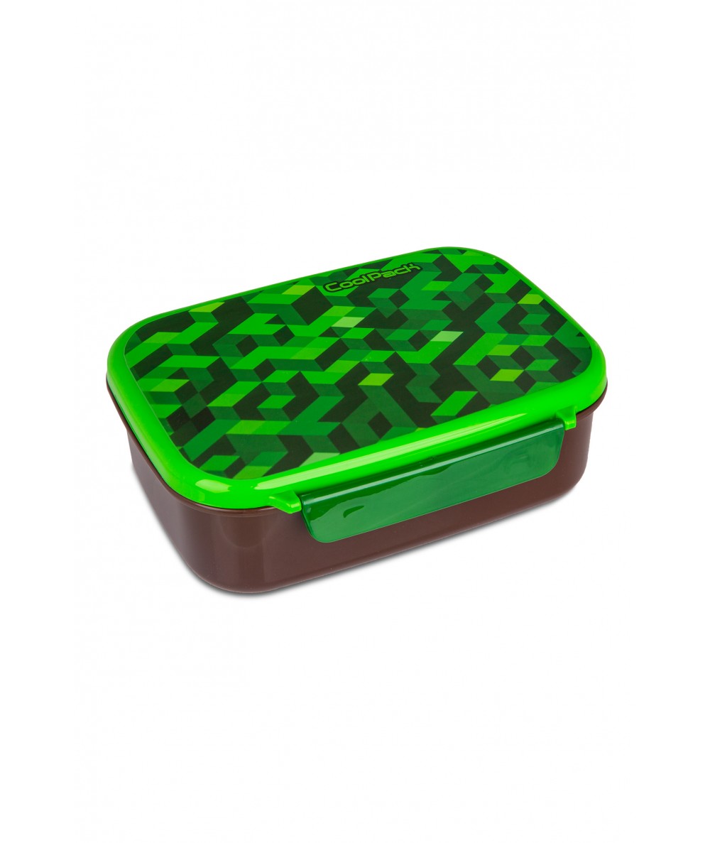 Śniadaniówka dla dziecka piksele CoolPack CITY JUNGLE zielona FOODYX BPA FREE