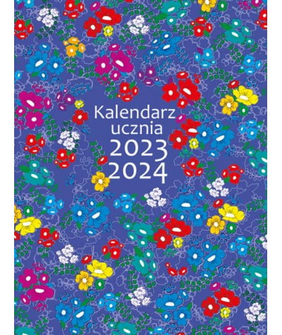 Kalendarz ucznia szkolny A6 2023/2024 KRESKA dla dziewczynki terminarz MIX