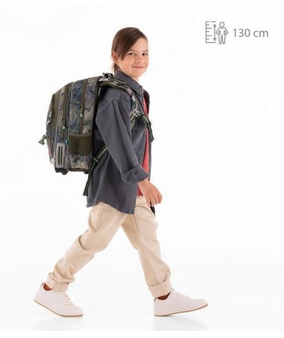 Plecak szkolny Topgal dinozaur ELLY 22015 B dla chłopca do klas 1-3