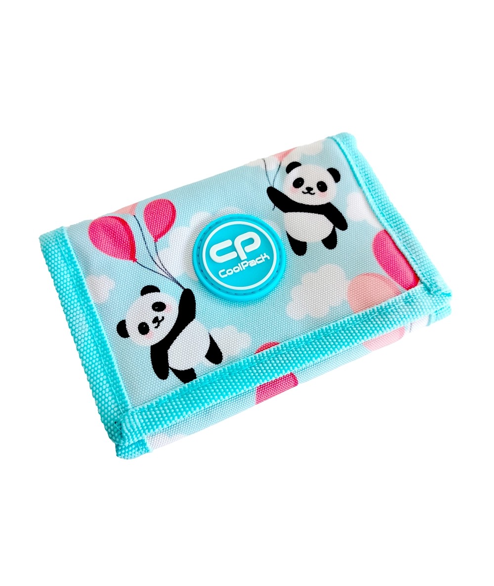 Portfel dla dziecka w pandy PANDA BALLONS Coolpack CP na rzep SLIM dziewczęcy