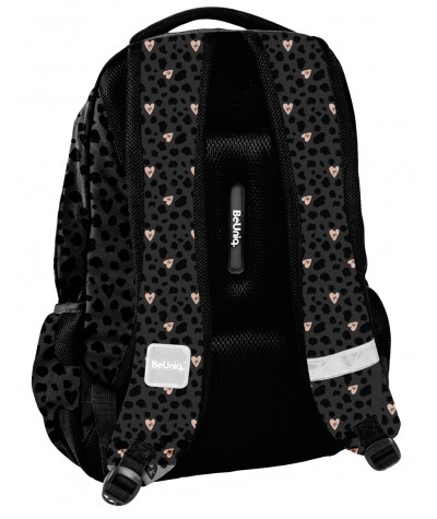 Plecak szkolny BARBIE czarny w panterkę serca PASO dla dziewczyn BeUniq
