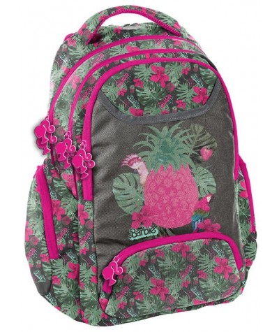 Plecak szkolny Barbie liście ananas PASO dla dziewczyny BeUniq