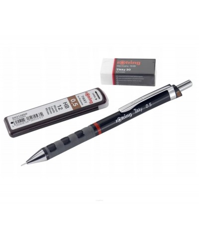 Ołówek automatyczny Tikky by ROTRING HB 0,5mm ZESTAW 3el.