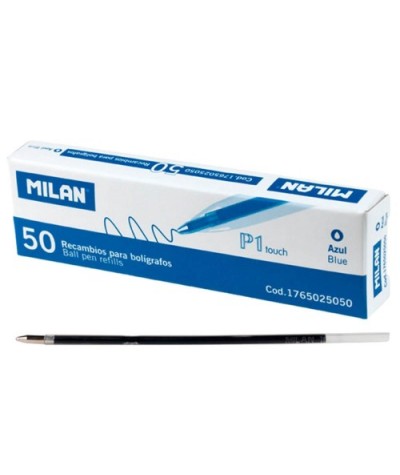 50x Wkład do długopisu P1 Milan niebieski 50 SZTUK