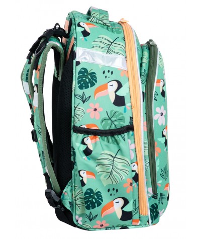 Zdrowy tornister CoolPack tukany TOUCANS do 1 klasy TURTLE CP