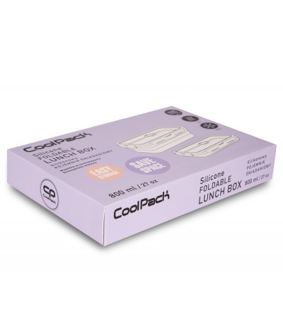 Śniadaniówka silikonowa 800ml składana fioletowa CoolPack PASTEL POWDER PURPLE