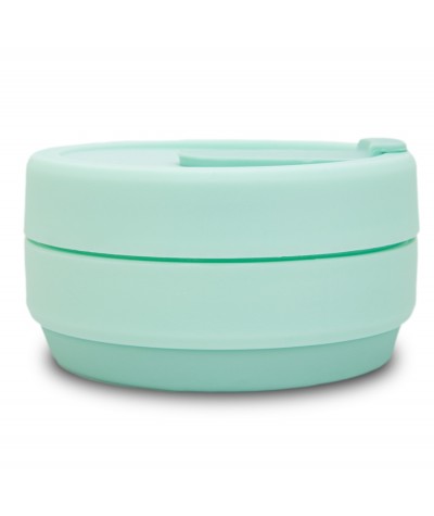 Kubek silikonowy CoolPack 355ml PASTEL POWDER MINT MIĘTOWY składany BPA FREE