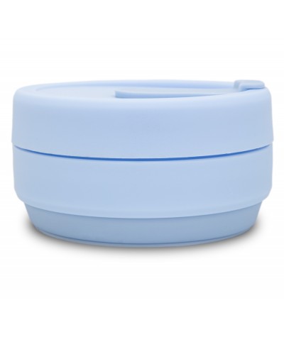 Kubek silikonowy CoolPack 355ml PASTEL BLUE NIEBIESKI składany BPA FREE