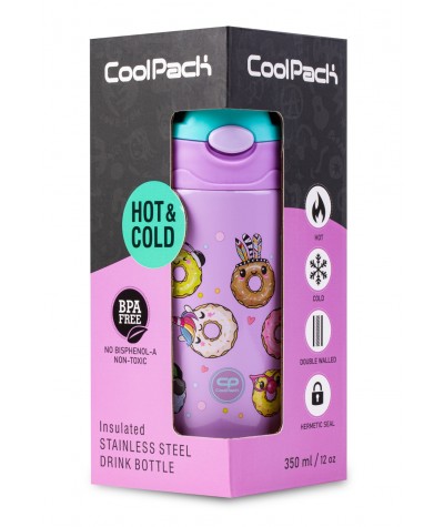 Termos butelka termiczna CoolPack 350ml HAPPY DONUTS pączki dla dzieci BONO