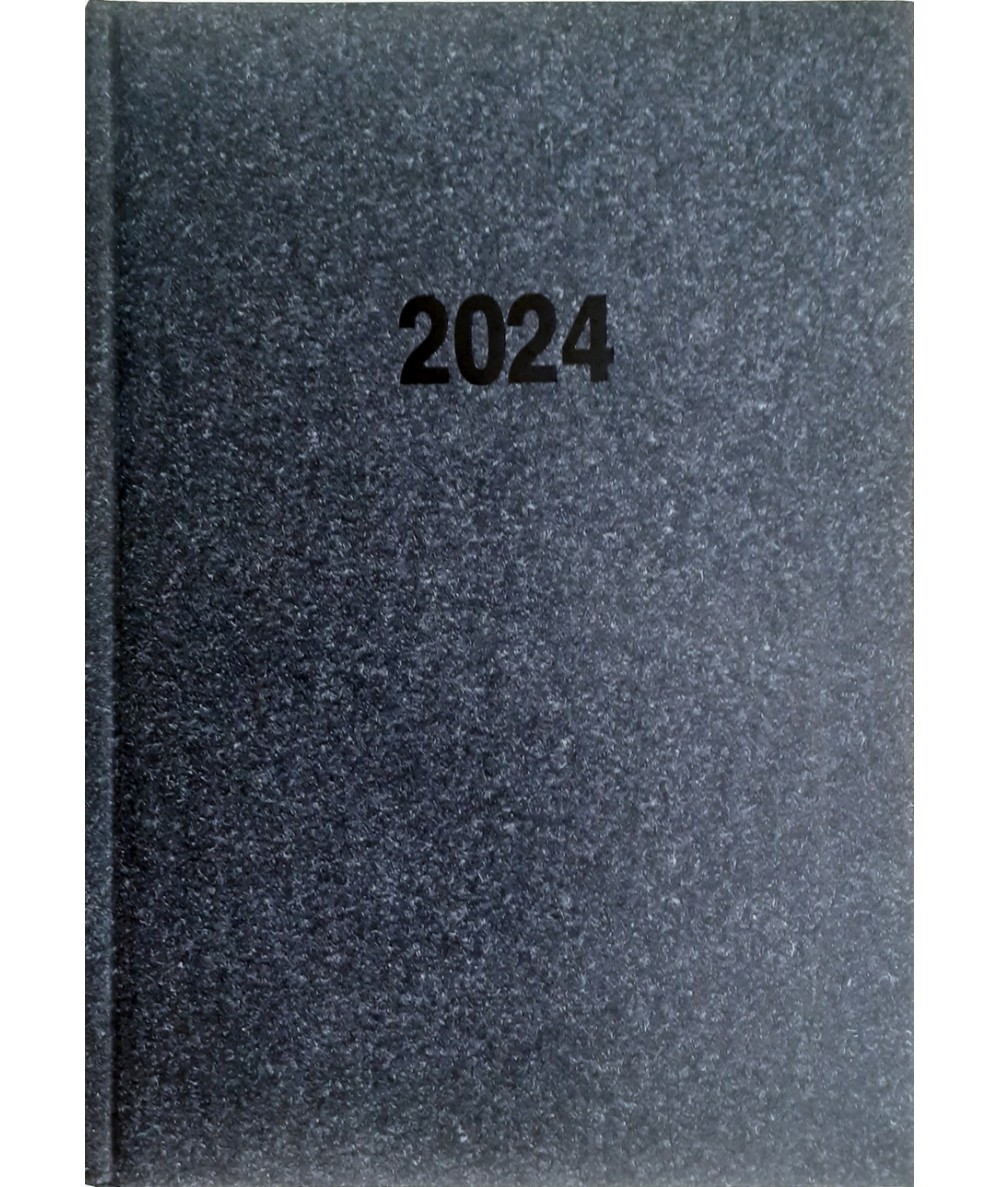 Kalendarz książkowy 2024 menagera A5 KRESKA niebieski dzienny
