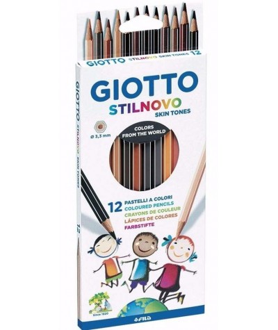 Kredki ołówkowe Giotto cieliste 12 kolorów Stilnovo Skin Tones