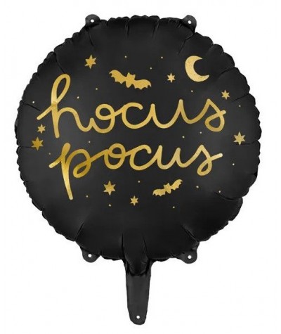 Balon foliowy HOCUS POCUS na Halloween 45cm (18cali) na hel Partdeco