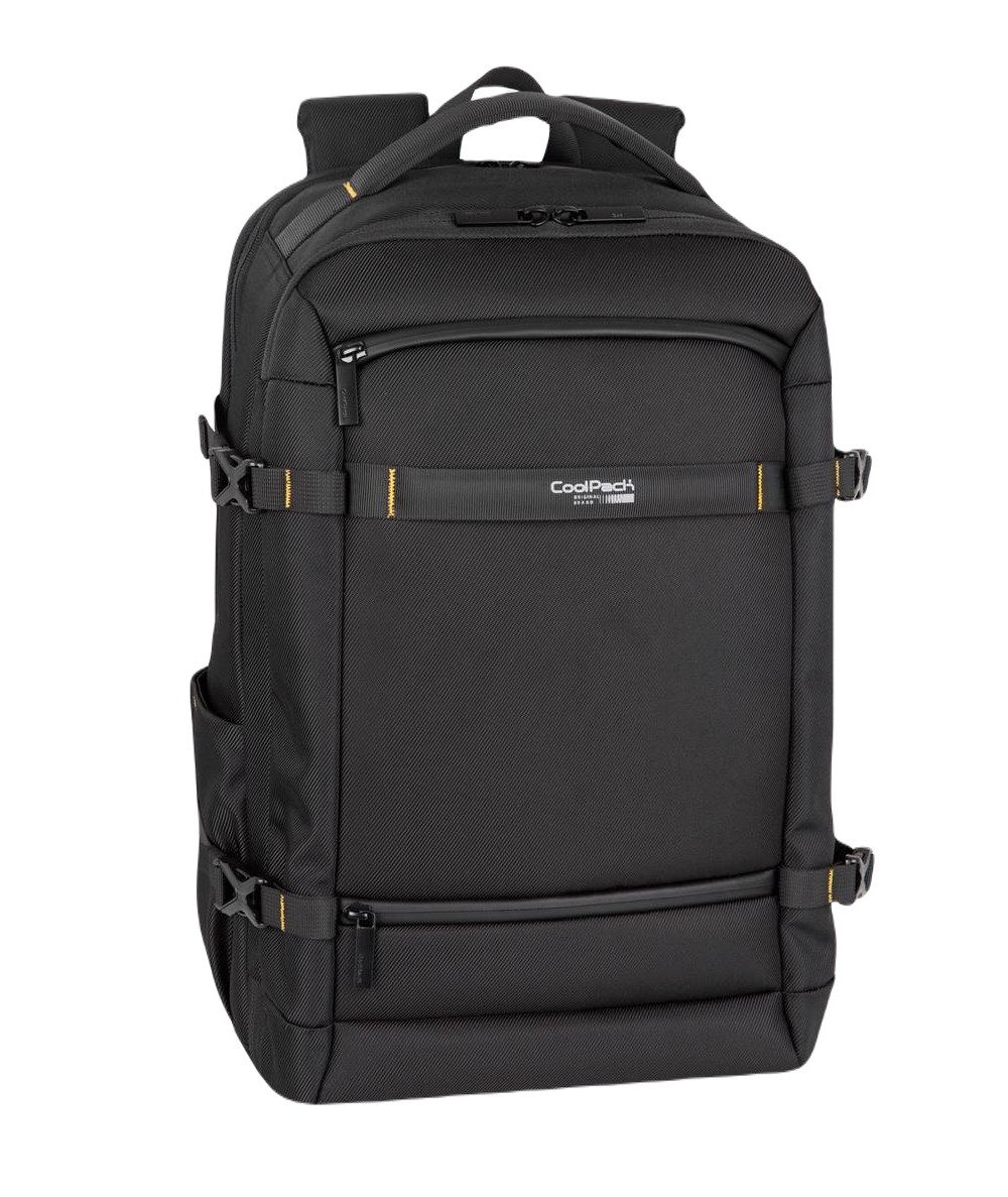 Plecak czarny męski walizka Coolpack RAMB na laptop biznesowy podróżny
