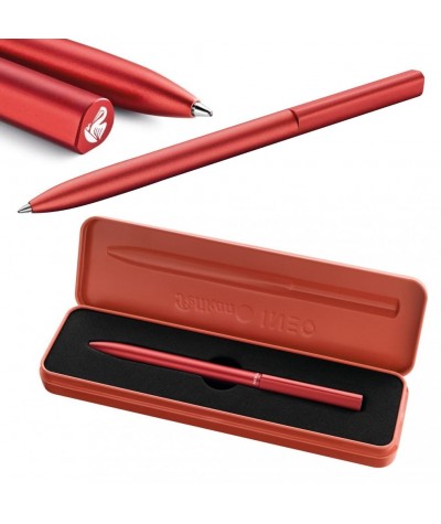 Długopis elegancki PELIKAN INEO Fiery Red w etui czerwony do biura