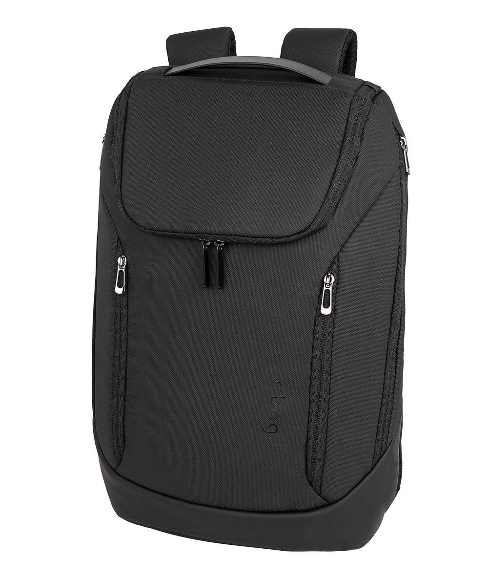 Plecak czarny męski r-bag Barel biznesowy na laptopa 17" port USB