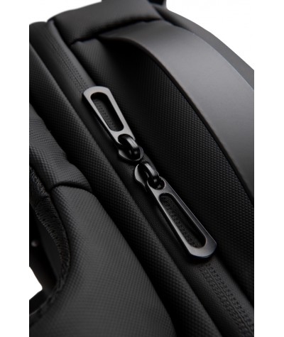 Plecak czarny biznesowy r-bag Faster męski na laptopa 15,6 cala