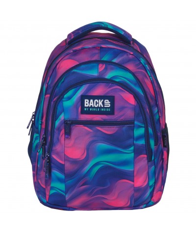 Kolorowy plecak szkolny dla dziewczyny back UP