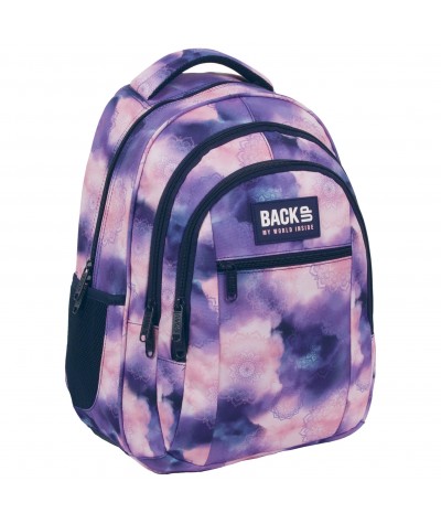 Plecak MANDALA fioletowy dla dziewczyny do szkoły klasy 4 5 6