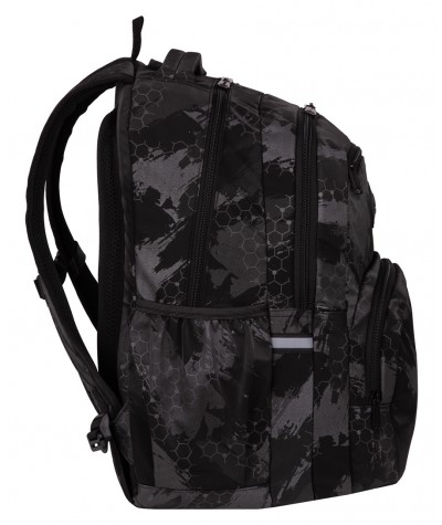 Czarny plecak szkolny w szare plamy CoolPack F099821
