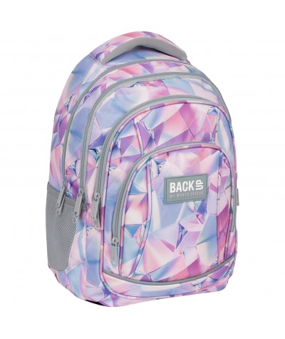 Modny plecak dla dziewczynki pastelowy we wzory BackUP