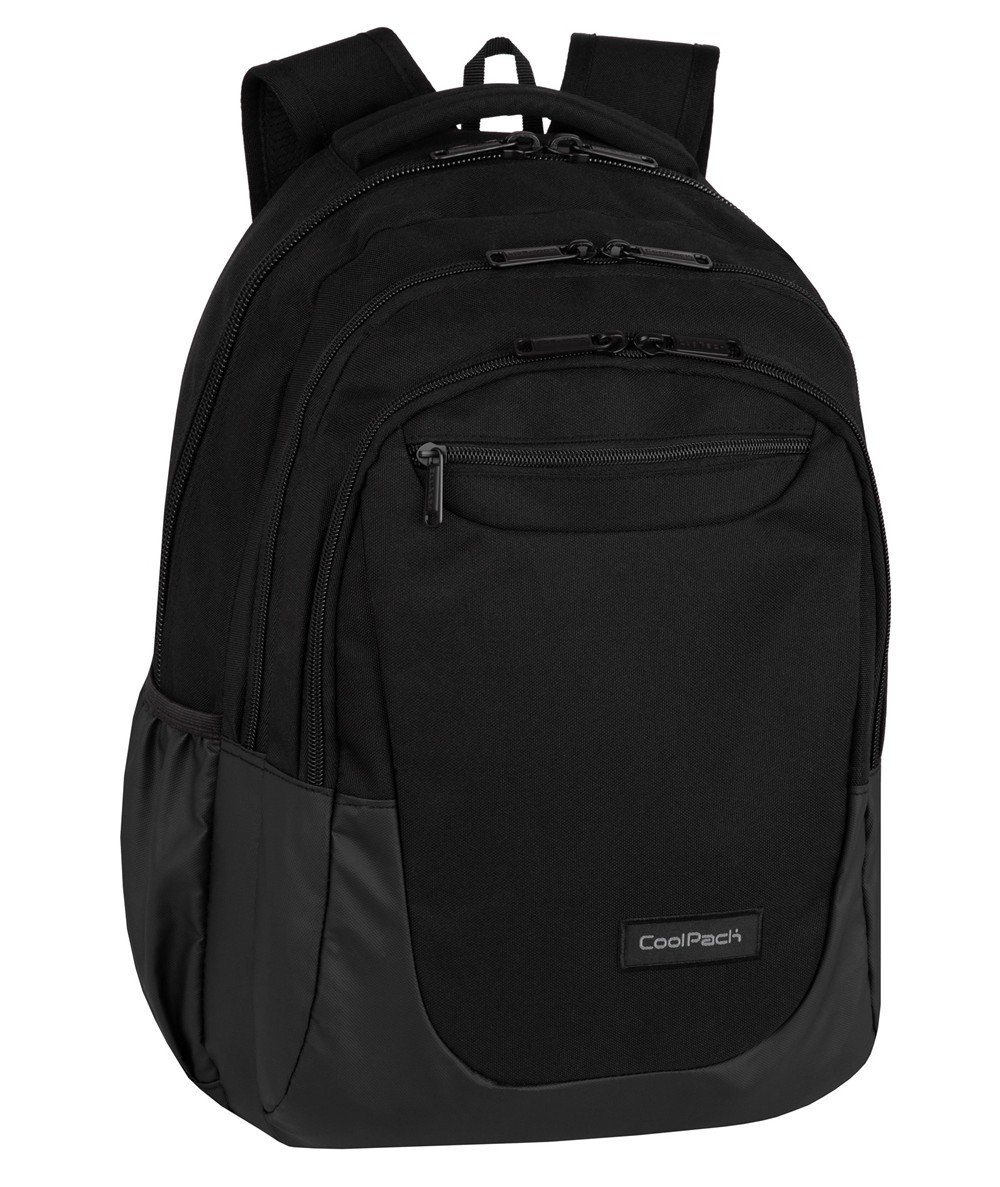 Plecak czarny młodzieżowy CoolPack BLACK duży szkolny SOUL CP