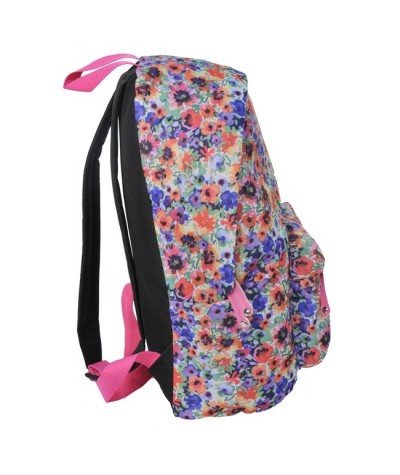 Plecak młodzieżowy w kolorowe kwiaty