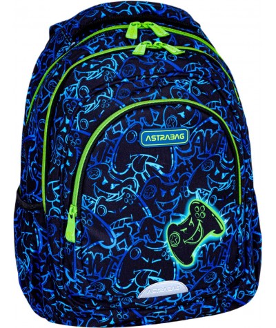 Niebieski plecak wczesnoszkolny dla chłopca GAME pady ASTRA