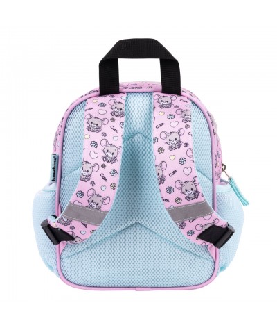 wygodny plecak do przedszkola dla dziewczynki różowo miętowy Bambino