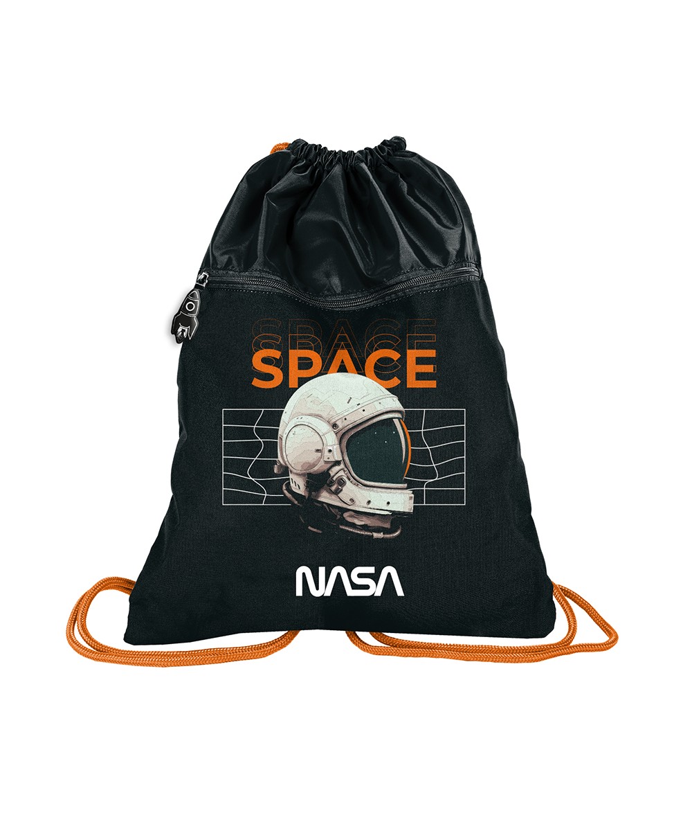 Czarny worek na buty NASA astronauta PASO PREMIUM szkolny