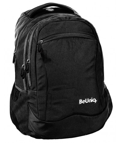 Plecak młodzieżowy PASO BeUniq czarny gładki 22l. dla nastolatka